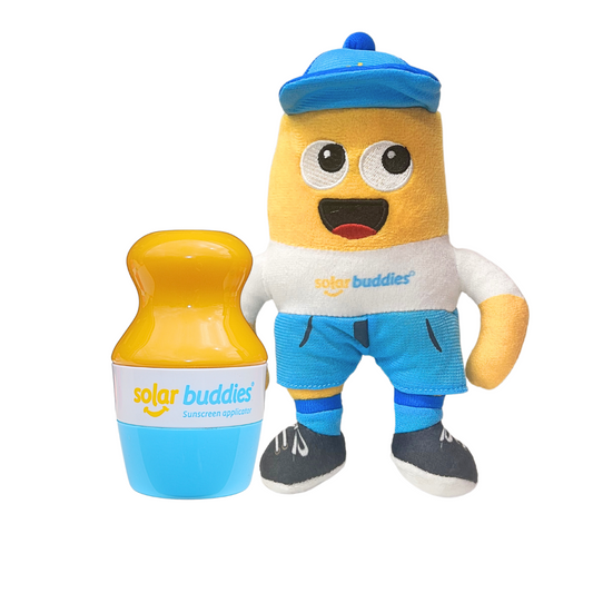 Solar Buddies Character Bundle – Plush Toy & Refillable Sunscreen Applicator