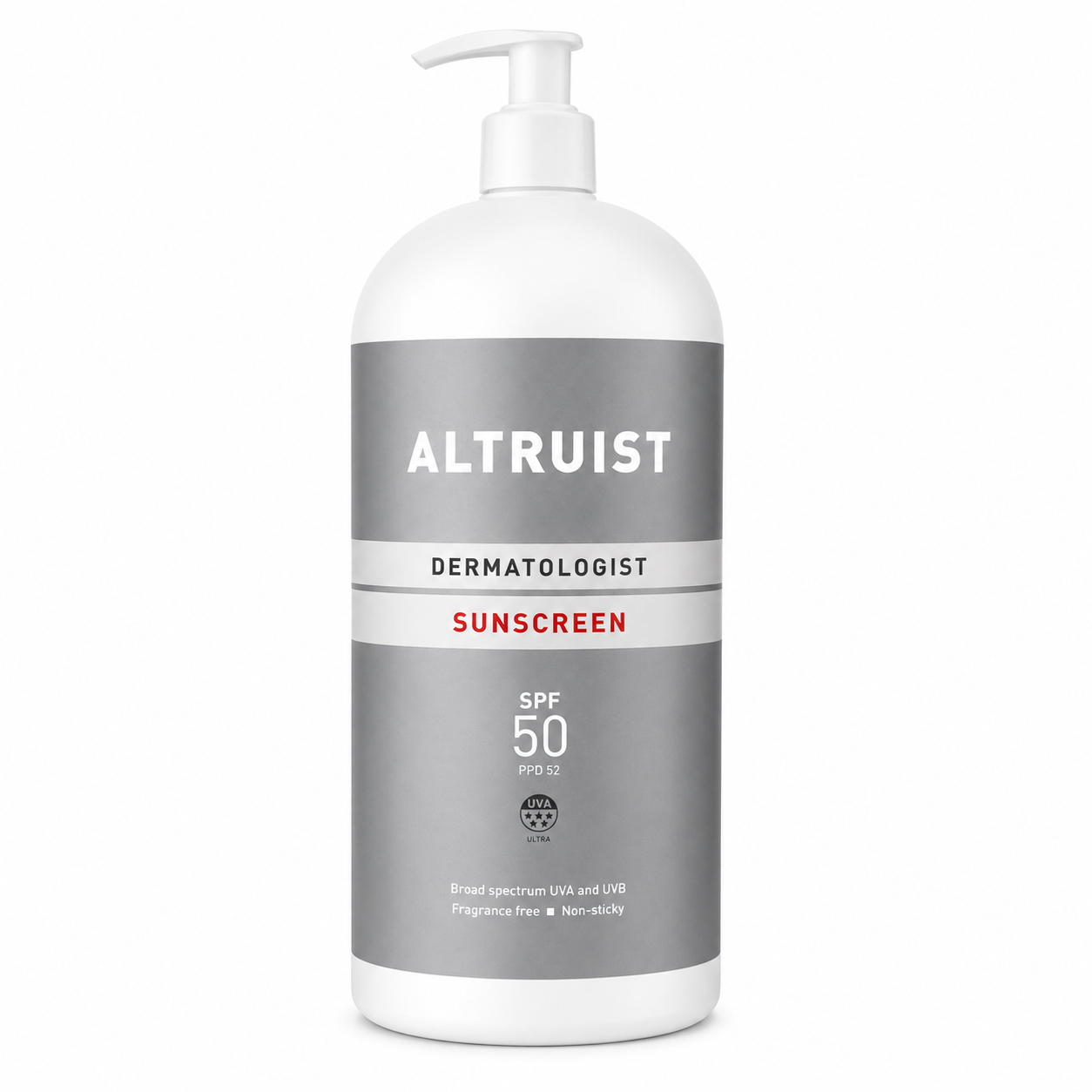 Altruist Sunscreen SPF50 – 1 Litre