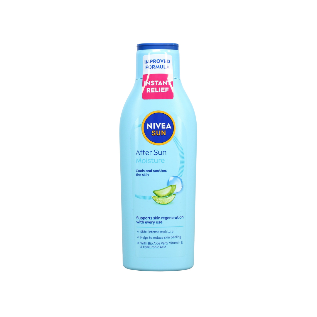 NIVEA SUN After Sun Moisture Lotion | 48h+ Hydration & Skin Recovery | Aloe Vera, Hyaluron & Vitamin E | 200ml