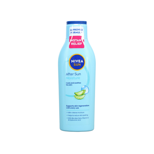 NIVEA SUN After Sun Moisture Lotion | 48h+ Hydration & Skin Recovery | Aloe Vera, Hyaluron & Vitamin E | 200ml